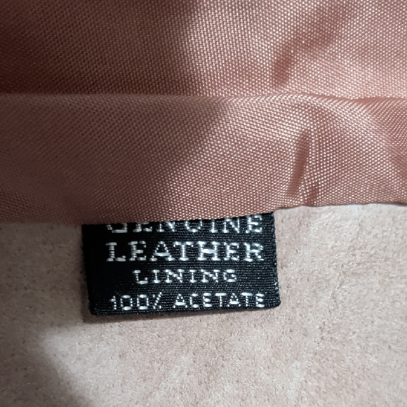 Tan Genuine Leather Blazer Jacket One Button Tailored Women’s XS - Picture 4 of 6